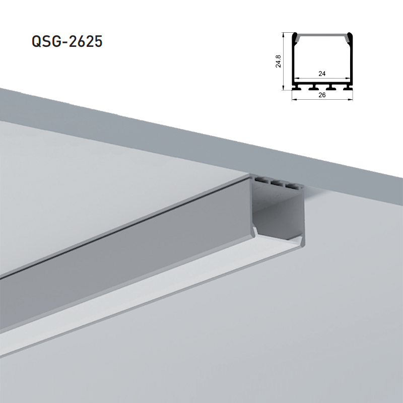LED Light Diffuser Extruded Aluminum Channel For 20mm Double Row LED Strip Lights LED Light Diffuser Extruded Aluminum Channel For 20mm Double Row LED Strip Lights